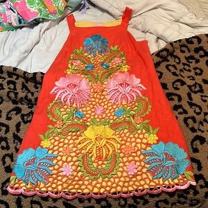Lilly Pulitzer RARE Jacqueline Dress in Fiesta Embroidery